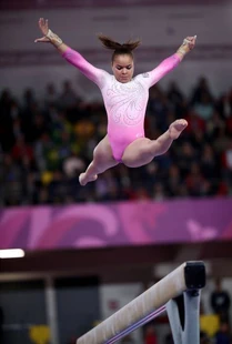 Fidelis in the all-around at the 2019 Pan American Games