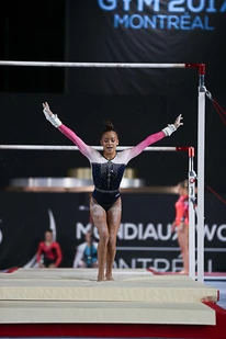 Fenton in qualifications at the 2017 World Championships