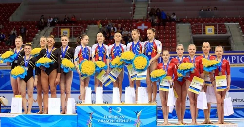Senior Team Medalists (from left): Great Britain, Romania, Russia