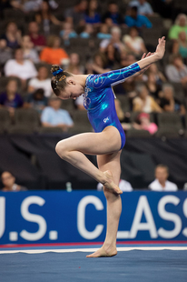 O'Keefe at the 2015 U.S. Classic