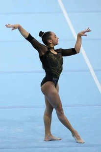 Soares in the team final at the 2023 World Championships