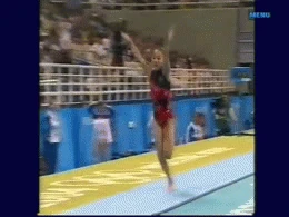 Yurchenko full twist on straight back salto with full twist