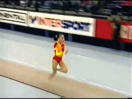 Handspring front pike salto with 1½ twist