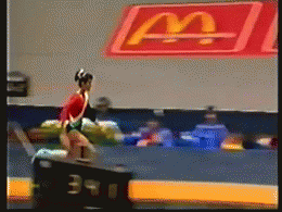 Yurchenko full twist on tuck back salto 