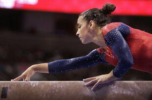 Raisman on day two of the 2012 Olympic Trials