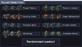 An older version of the squad loadout which hadn't yet included achievements.]]