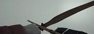 The Woodright's bow as seen in the survivors hands.