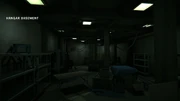 An example of the text that appears in the top left corner when finding a named location.  is also an example of an unmarked location, as it does not appear on the map.