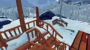 A view of Destroyed Lookout from the top of the ruins