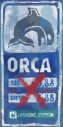 Orca gas station sign
