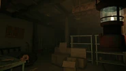 The basement without the lights on is normally very dark