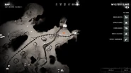 How a rock cache appears on the map, shown in orange