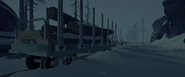 The rifle's location in the Train Unloading area