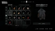 The coat in the Clothing screen