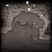 An example of all the named locations and major icons in .