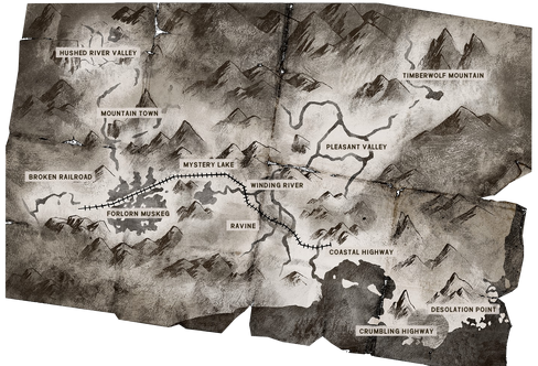 Great bear island map with hrv