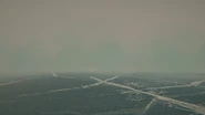 An example of Glimmer Fog. Notice the blue light patches in the fog.