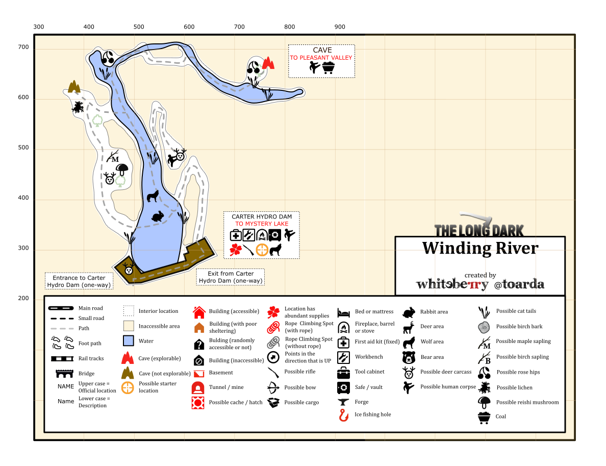 Mystery Lake Map The Long Dark