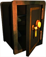 Safe Opened.png (1.03 MB) Part of an animation. Usually the safe stays closed whether it is locked or not.