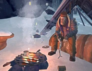 Methuselah holding a birch sapling