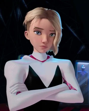 gwen stacy into the spider verse hot