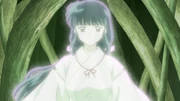 The , which has taken on the form and voice of the late priestess Kikyō.