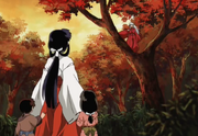 Kikyō and Inuyasha