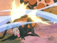 Tsuchigumo recibiendo el viento cortante