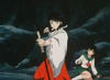 Kikyo shoots an arrow