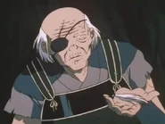 Ofreciendo su mechón de cabello a Kikyo