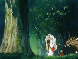 Sesshomaru stands before Bokuseno