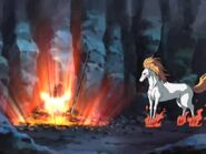 Entei liberando a Rengokuki