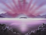 Hijiri Island glows