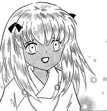 Shiori from inuyasha as an adult in the yashahime manga chapter 23