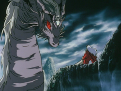 Ryukotsusei faces off against Inuyasha