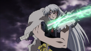 Sesshomaru Wielding Bakusaiga