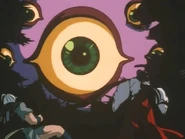 Monstruo atacando a Rasetsu y Kikyo