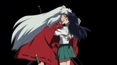 Inuyasha e il tanto atteso bacio di Kagome.