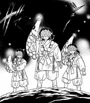 Die Gyōja im Manga.