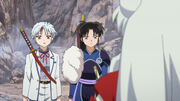 Setsuna and Towa meets their paternal half-uncle, Inuyasha.