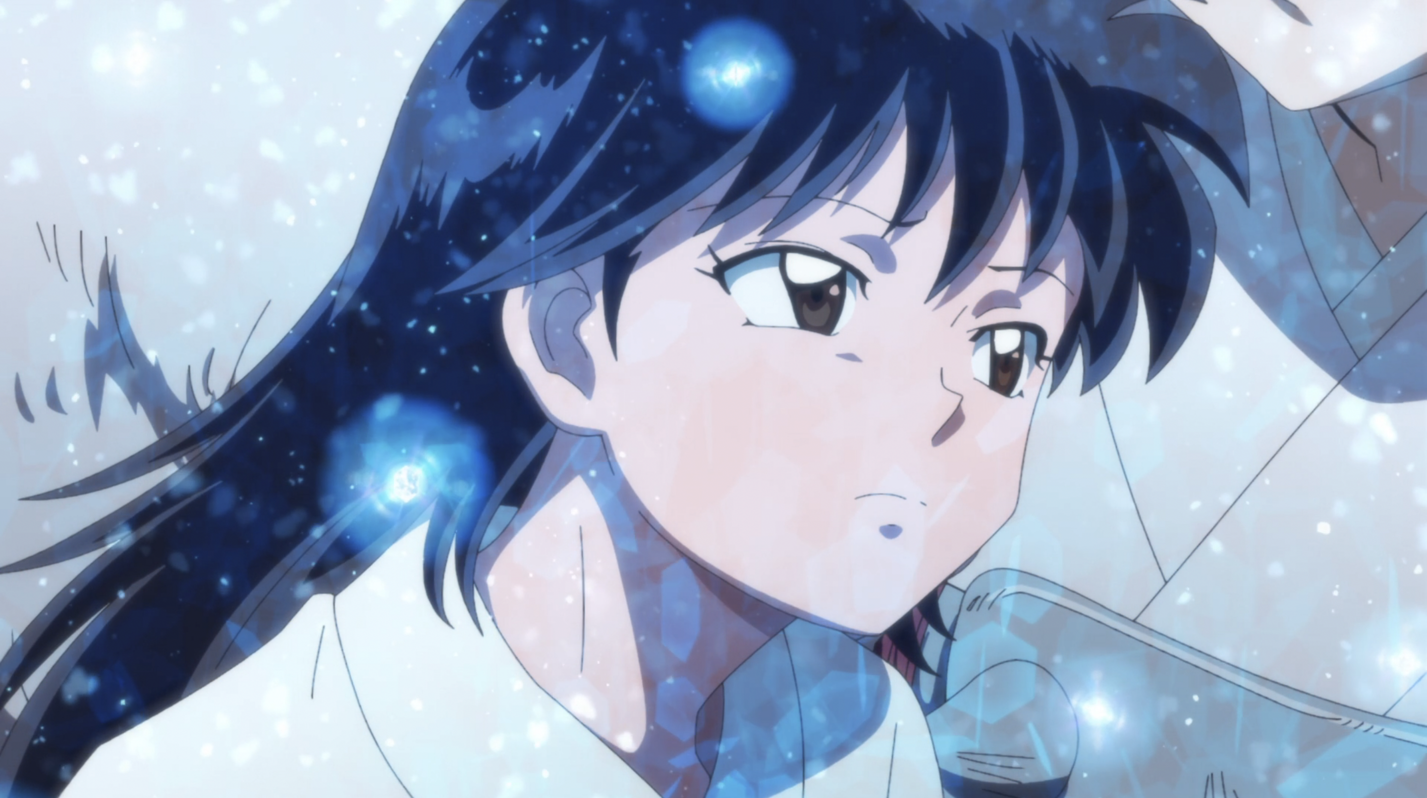 When Rin woke up, she looked like drown in some kind of water