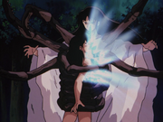 Naraku reabsorbs Musō into his body