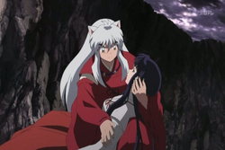 Kikyo trọng thương trên tay Inuyasha