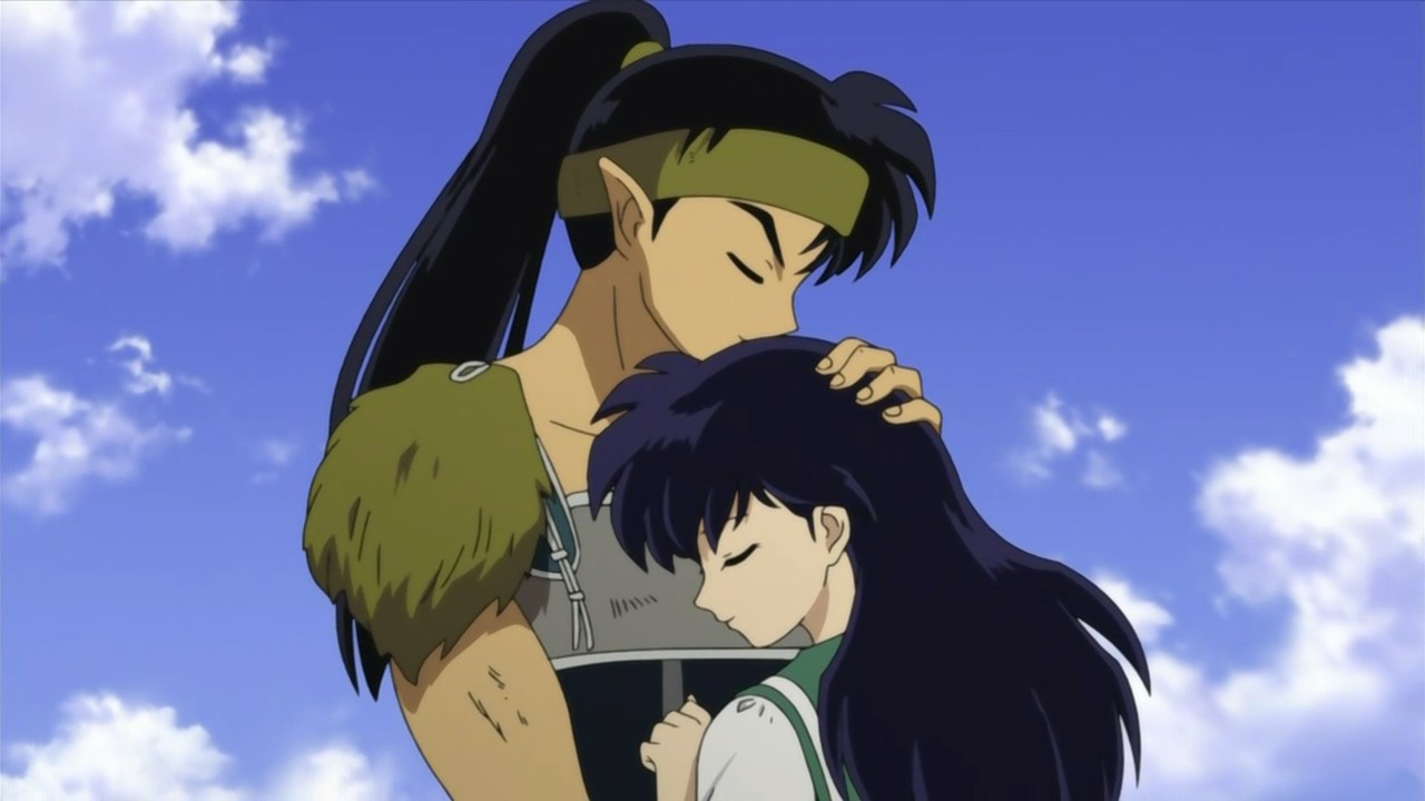 koga and kagome and inuyasha