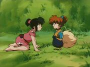 Satsuki meets Shippō.