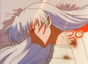 Sesshomaru lays