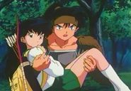 Kouga 010.jpg (27 KB) Kōga und seine zwangsverlobte (widerwillige) Fastfrau ^^