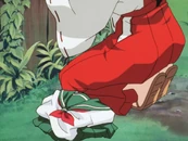 The ribbon can be seen on the sides as well as the middle.
