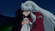 Inuyasha and Kikyo Final Kiss