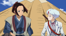 Towa and Riku talking